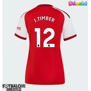 Arsenal Jurrien Timber #12 Dámské Domácí Dres 2026-27 Krátký Rukáv Arsenal Jurrien Timber #12 Dámské Domácí Dres 2026-27 Krátký Rukáv
